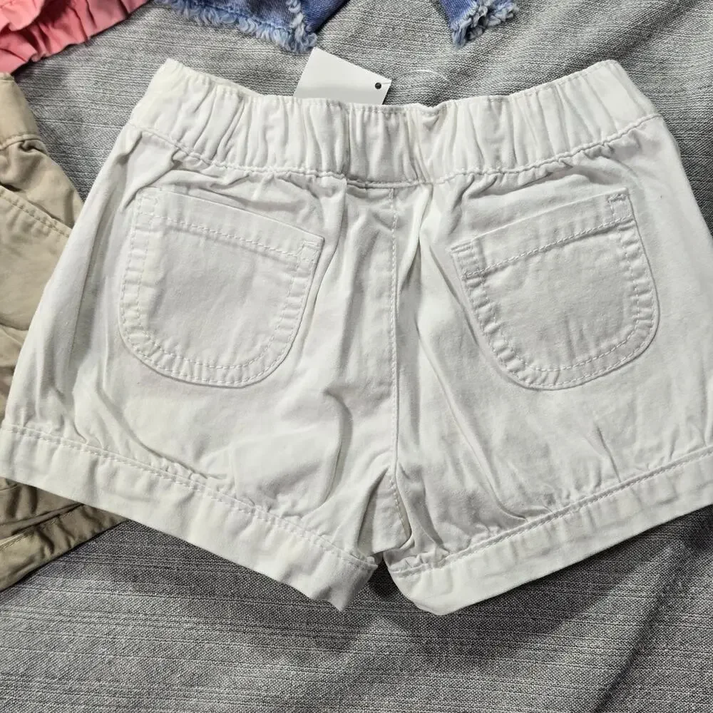 Girls 4T Summer Shorts Bundle 5 PC. Old Navy Carters Gymboree Strawberry NWT EUC